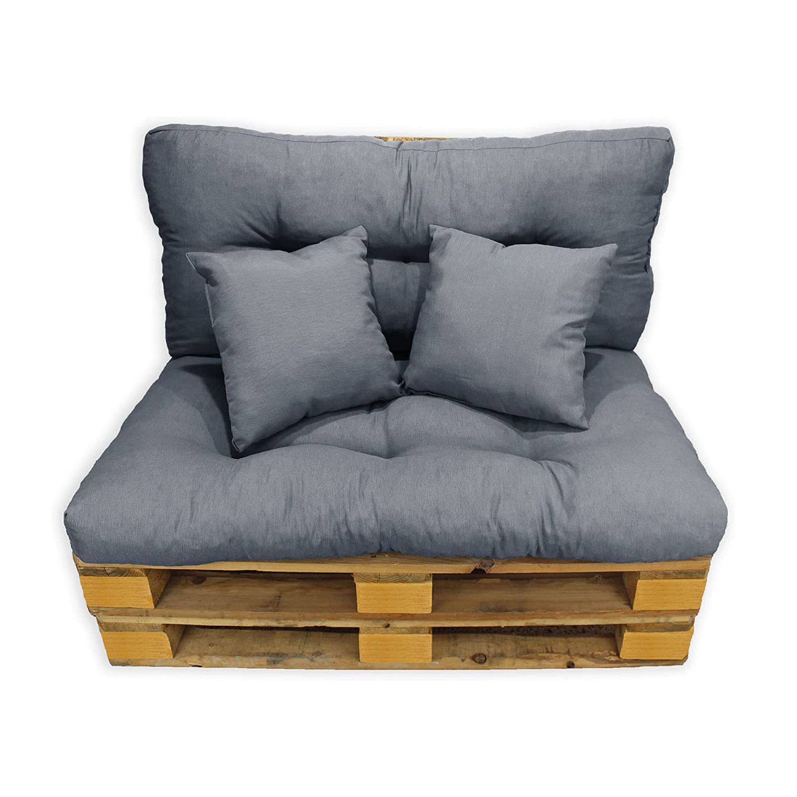 Imagen de Colchonetas para palets de sofa gris oscuro