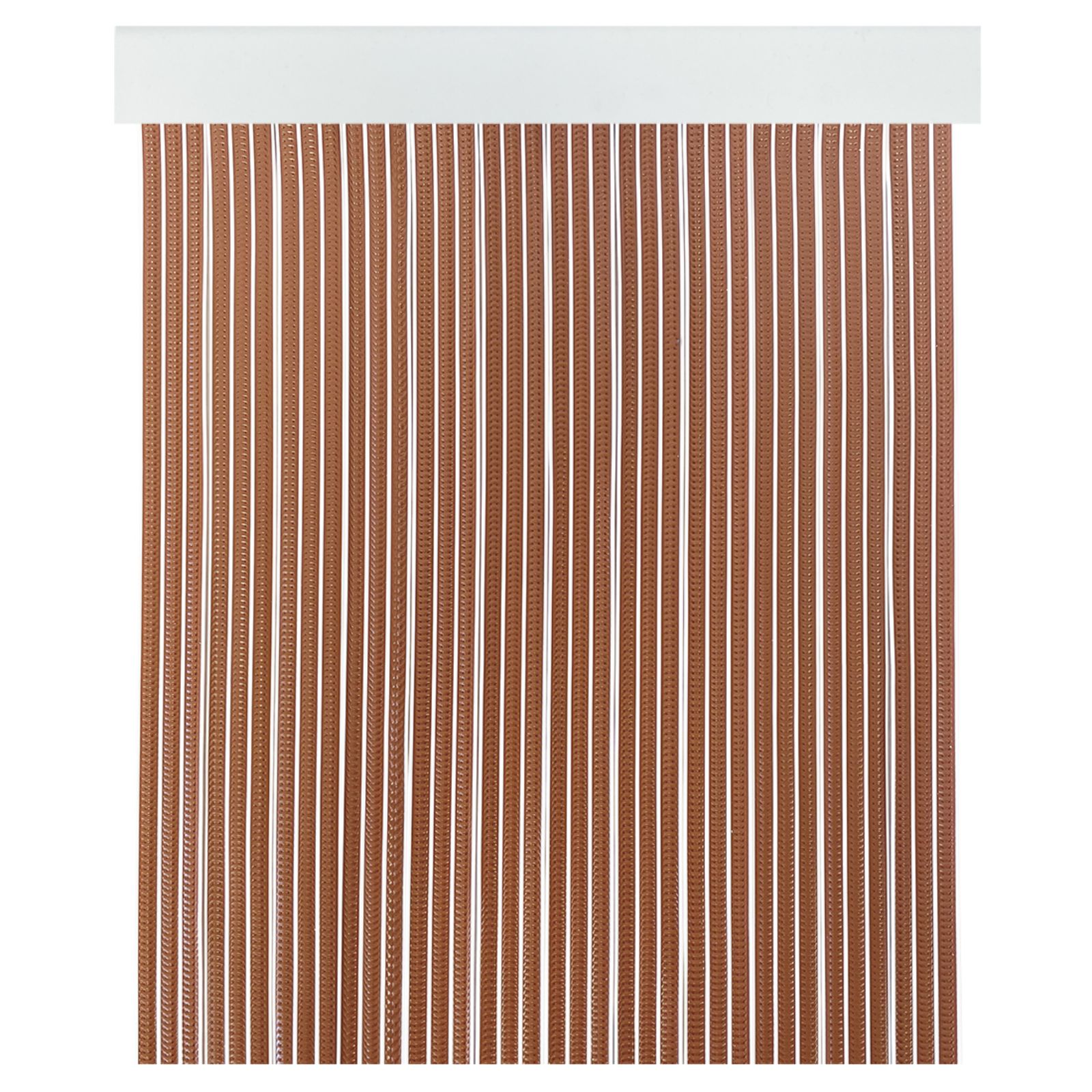 Imagen de Cortina mosquitera color caramelo blanco para puerta terraza