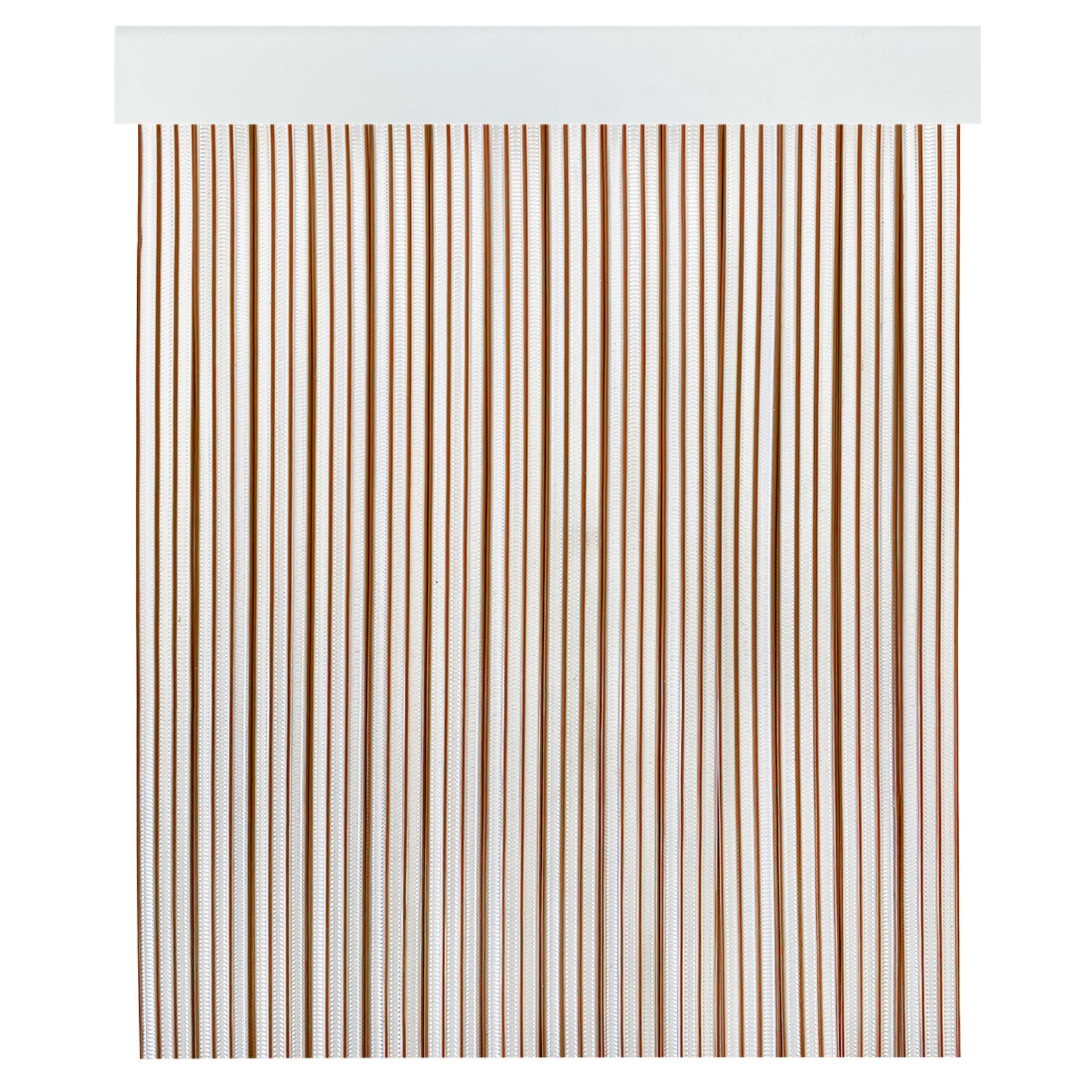 Imagen de Cortina exterior mosquitera transparente marrón 90x210, 120x210