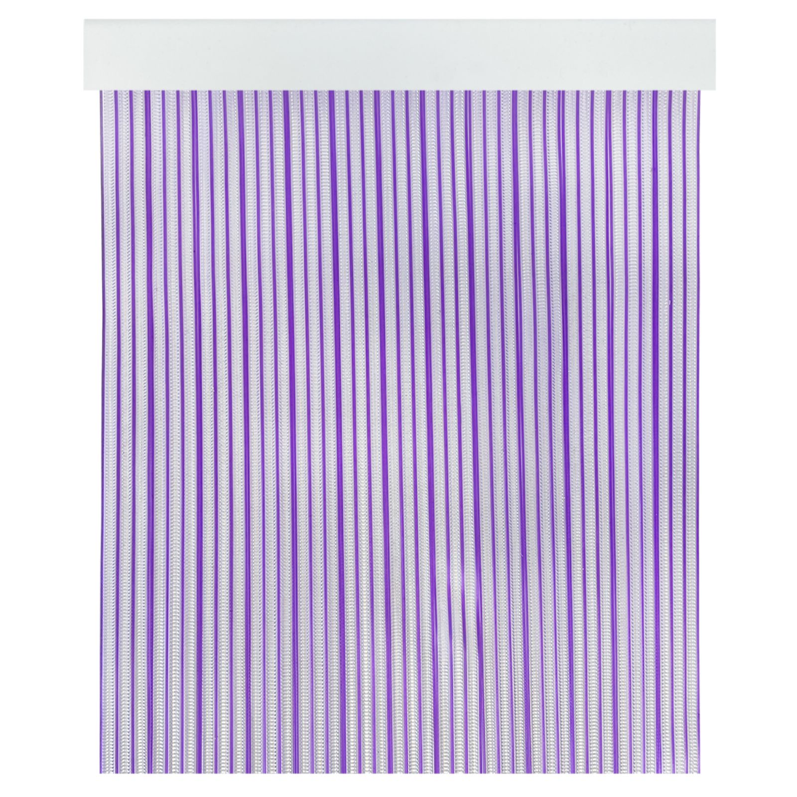 Imagen de Cortina mosquitera con tiras en color lila transparente