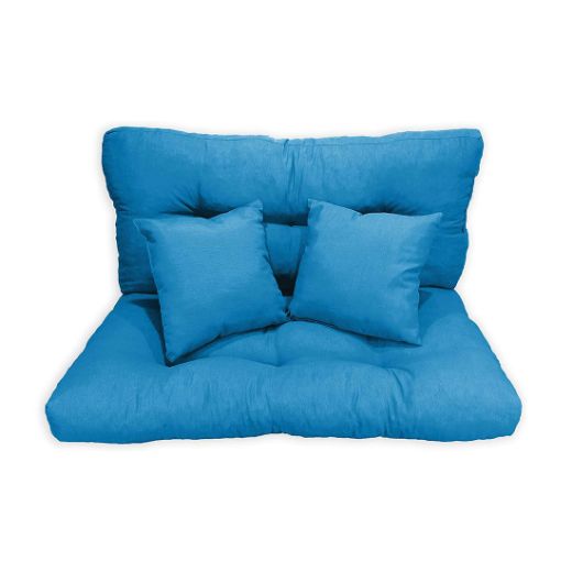 Imagen de Cojines para palets de sofá azul