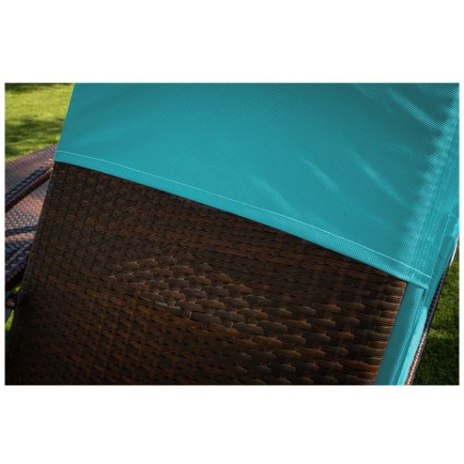 Imagen de Colchoneta impermeable para tumbona azul
