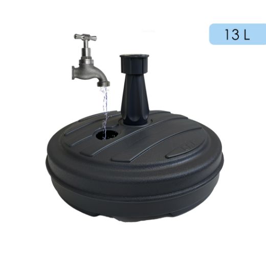 Imagen de Base de Sombrilla Rellenable de 13 litros  40cm ø Negro