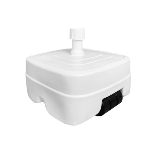 Imagen de Base de Sombrilla Rellenable 45 litros 47x47x22 cm Blanco