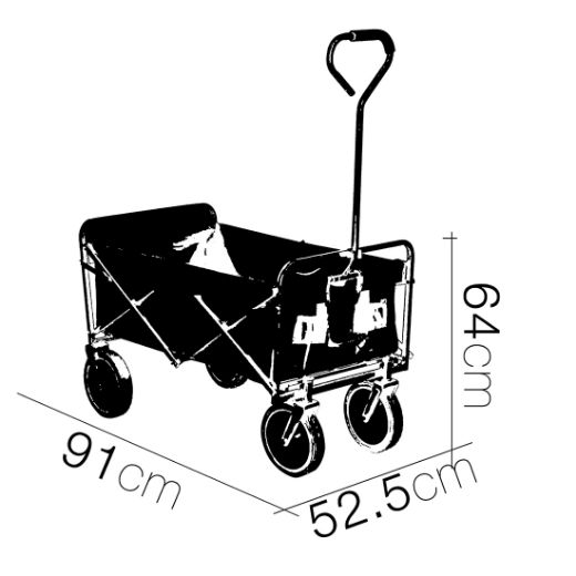 Imagen de Carro de Jardín con Ruedas 91x52,5x64