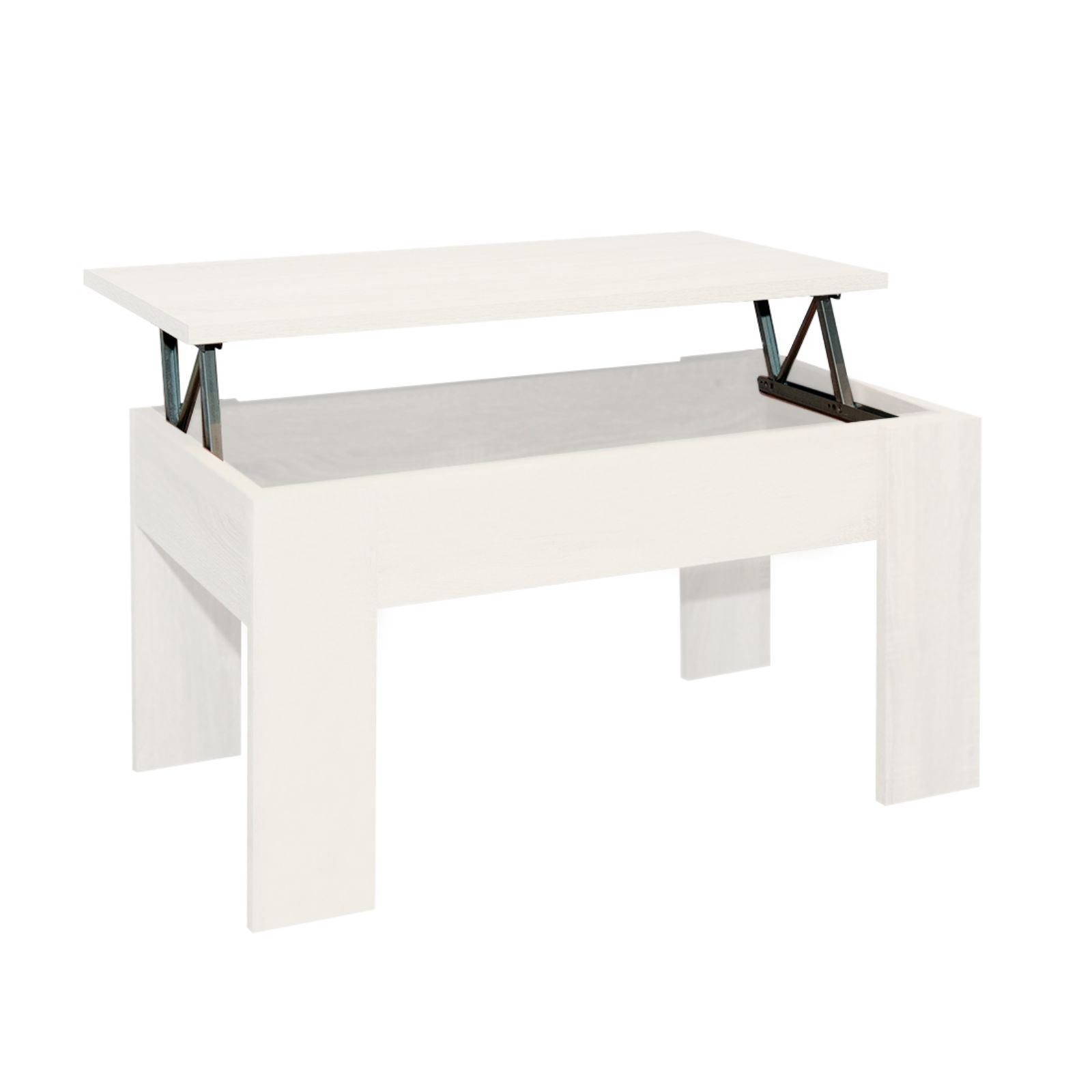 Imagen de Mesa de Centro Elevable 46x90x50 cm Blanco