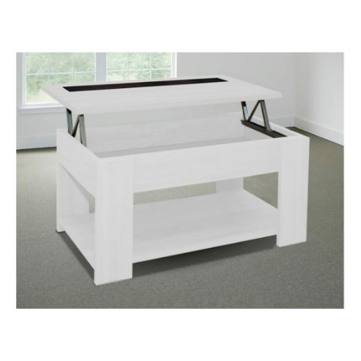 Imagen de Mesa de Centro Elevable 46x90x50 cm Blanco Agueda