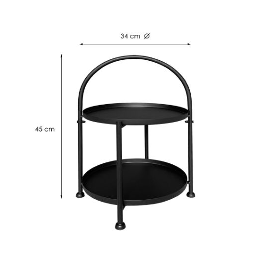 Imagen de Mesa Auxiliar de 2 Alturas 45x34 cm